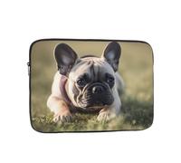 YYHWHJDE French Bulldog Dog Cute Printing Portable Laptop Sleeve Case 15 inch Shockproof Bag for Men and Women Business Travel, and Office Daily Use