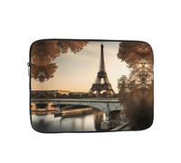 YYHWHJDE French Paris Tour Eiffel Tower Printing Portable Laptop Sleeve Case 13 inch Shockproof Bag for Men and Women Business Travel, and Office Daily Use