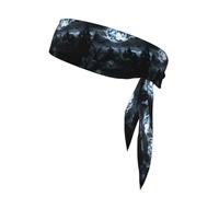 YYHWHJDE Full Moon Bat Prints Sports headscarf, sweat absorbing and breathable, motion headband, double-sided kerchief