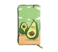 YYHWHJDE Funny Cartoon Avocados Printing Quality Leather Long Clutch Wallet Designed for Fashion Girls and Women Stylish 7.48 x 4.13 in