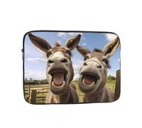 YYHWHJDE Funny Donkeys Prints Protective Shockproof Portable Laptop Sleeve Case 17 inch for Men and Women Business Travel, and Office Daily Use