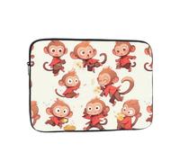 YYHWHJDE Funny Little Monkey Prints Protective Shockproof Portable Laptop Sleeve Case 12 inch for Men and Women Business Travel, and Office Daily Use