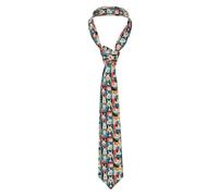 YYHWHJDE funny rabbits Pattern Men's tie classic style suit cravat suitable for holidays and work