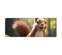 YYHWHJDE Funny Squirrel Prints Extra Large Mouse pad Mousepad 12x31.5in for Office Gaming Learning