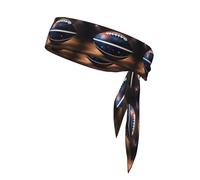YYHWHJDE Galaxy Space American Football Prints Sports Double-Sided Headscarf Quick Drying, Moisture Wicking for Women, Girls, and Men