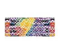 YYHWHJDE Gay Pride Rainbow Pattern Prints Extra Large Mouse pad Mousepad 12x31.5in for Desktop Computers, laptops, Personal Computers