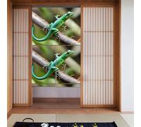 YYHWHJDE Gecko Lizards Pattern Curtain 2 Pcs Spliced 34x56in Good Drape, Smooth and Not Easily Wrinkled, Fabric curtains, room dividers
