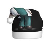 YYHWHJDE Gentle Elephant Doctor Prints Christmas Hat for Adult for men and women clothing headband for festive occasions