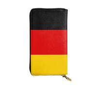 YYHWHJDE German Flag Printed Quality Leather Long Clutch Wallet Designed for Fashion Girls and Women Stylish 7.48 x 4.13 in