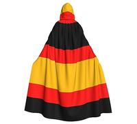 YYHWHJDE germany flag Prints Halloween Adult Hooded Cloak for Parties and Costumes