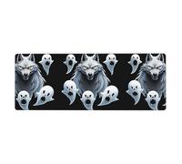 YYHWHJDE Ghost Leader Prints Extra Large Mouse Pad Strong Adhesion, Durable, Precise Locking Edge 12x31.5in