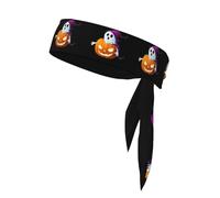 YYHWHJDE Ghost on the Pumpkin Pattern Sports Double-Sided Headscarf Quick Drying, Moisture Wicking for Women, Girls, and Men
