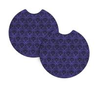YYHWHJDE Ghost swarm Prints Car Cup Coasters 2-Pack - The Ideal Housewarming Gift for Car Owners - High-Grade Neoprene Throw, Effortless Style & Protection