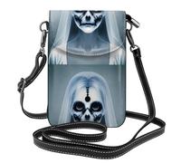YYHWHJDE Ghostly Gaze Prints Small Leather Women'S Crossbody Flip Phone Bag, Waterproof And Durable