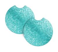 YYHWHJDE Glitter Prints Car Cup Coasters 2-Pack - Premium Neoprene Drink Throws, Protect Cup Holders & Enhance Your Drive - Waterproof, Non-Slip Grip