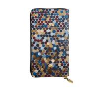YYHWHJDE Glitter Sequin Spot Printing Quality Leather Long Clutch Wallet Designed for Fashion Girls and Women Stylish 7.48 x 4.13 in