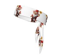YYHWHJDE Gnomes take sunflowers Pattern Sports Double-Sided Headscarf Quick Drying, Moisture Wicking for Women, Girls, and Men