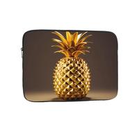 YYHWHJDE Gold Pineapple Prints Protective Shockproof Portable Laptop Sleeve Case 17 inch for Men and Women Business Travel, and Office Daily Use