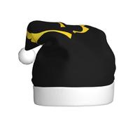 YYHWHJDE Golden ginkgo leaves Pattern Christmas Hat for Adult Soft and Fluffy, Ideal for Long-Term Use