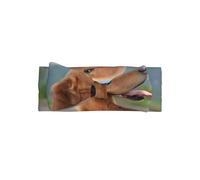 YYHWHJDE Golden Retriever Dog Prints Baby Bow Headband - Soft & Stretchy Newborn Accessory for Photography & Baby Showers