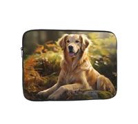 YYHWHJDE Golden Retriever Picture Shockproof Portable Laptop Sleeve Case 15 inch for Men and Women Business Travel, School, and Office Daily Use