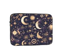 YYHWHJDE Golden Stars in The Night Sky Prints Protective Shockproof Portable Laptop Sleeve Case 17 inch for Men and Women Business Travel, and Office Daily Use