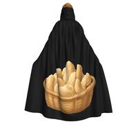 YYHWHJDE Good Things Peanuts In The Basket Pattern Halloween Adult Hooded Cape Cloak For Role-Playing, Stage Costumes, Parties Easy Care