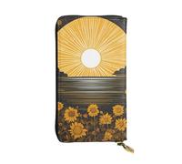 YYHWHJDE Goodlooking Hello Sunshine Printing Quality Leather Long Clutch Wallet Designed for Fashion Girls and Women Stylish 7.48 x 4.13 in