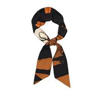 YYHWHJDE Gothic Happy Halloween Printing Women's Fashion Scarf Suitable as Scarves, hair scarves, headbands, headbands, handbands