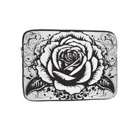 YYHWHJDE Gothic Rose Prints Protective Shockproof Portable Laptop Sleeve Case 10 inch for Men and Women Business Travel, and Office Daily Use