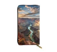 YYHWHJDE Grand Canyon, Arizona Printing Quality Leather Long Clutch Wallet Designed for Fashion Girls and Women Stylish 7.48 x 4.13 in