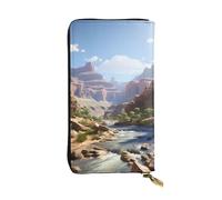 YYHWHJDE Grand Canyon Picture Quality Leather Long Clutch Wallet Designed for Fashion Girls and Women Stylish 7.48 x 4.13 in