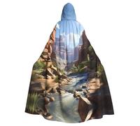 YYHWHJDE Grand Canyon Printing Halloween Adult Hooded Cloak for Parties and Costume Events