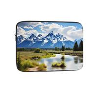 YYHWHJDE Grand Teton National Park Pattern Shockproof Portable Laptop 12 inch Sleeve Bag for Men and Women - Ideal for Business Travel, School, and Daily Use