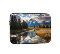 YYHWHJDE Grand Teton National Park Prints Protective Shockproof Portable Laptop Sleeve Case 17 inch for Men and Women Business Travel, and Office Daily Use