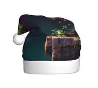 YYHWHJDE Grape vines on the cliff Pattern Christmas Hat for Adult quality festive accessory crafted soft, lightweight