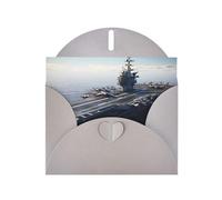 YYHWHJDE Gray Greeting Card Aircraft Carrier Pattern for Festive Birthday Party Invitation