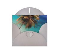 YYHWHJDE Gray Greeting Card Caribbean Islands Prints for Christmas, Children's Birthday, Valentine's Day, and Party Invitation