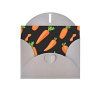 YYHWHJDE Gray Greeting Card Carrot Display Pattern Perfect for Valentine's Day, Wedding Anniversary & Party Invitations