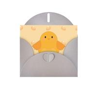 YYHWHJDE Gray Greeting Card cartoon chick Pattern for Christmas, Children's Birthday, Valentine's Day, and Party Invitation