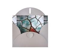 YYHWHJDE Gray Greeting Card Ceramic Glaze Cracks Pattern Perfect for Valentine's Day, Wedding Anniversary & Party Invitations