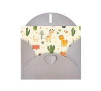 YYHWHJDE Gray Greeting Card Desert Creatures Pattern Perfect for Valentine's Day, Wedding Anniversary & Party Invitations