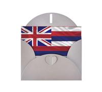 YYHWHJDE Gray Greeting Card Flag of Hawaii American Pattern Perfect for Valentine's Day, Wedding Anniversary & Party Invitations