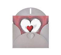 YYHWHJDE Gray Greeting Card Have A Loving Heart Pattern Perfect for Valentine's Day, Wedding Anniversary & Party Invitations