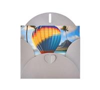 YYHWHJDE Gray Greeting Card Hawaii Hot Air Balloon Prints for Christmas, Children's Birthday, Valentine's Day, and Party Invitation