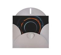 YYHWHJDE Gray Greeting Card Mysterious Cosmic Black Holes Prints for Christmas, Children's Birthday, Valentine's Day, and Party Invitation