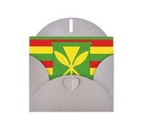YYHWHJDE Gray Greeting Card Native Hawaiian Flag Prints for Christmas, Children's Birthday, Valentine's Day, and Party Invitation