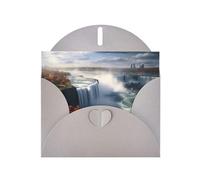 YYHWHJDE Gray Greeting Card Niagara Falls Pattern for Christmas, Children's Birthday, Valentine's Day, and Party Invitation
