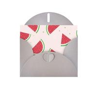 YYHWHJDE Gray Greeting Card Pink watermelon Prints for Christmas, Children's Birthday, Valentine's Day, and Party Invitation