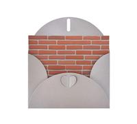 YYHWHJDE Gray Greeting Card Red Brick Wall Texture Prints for Christmas, Children's Birthday, Valentine's Day, and Party Invitation